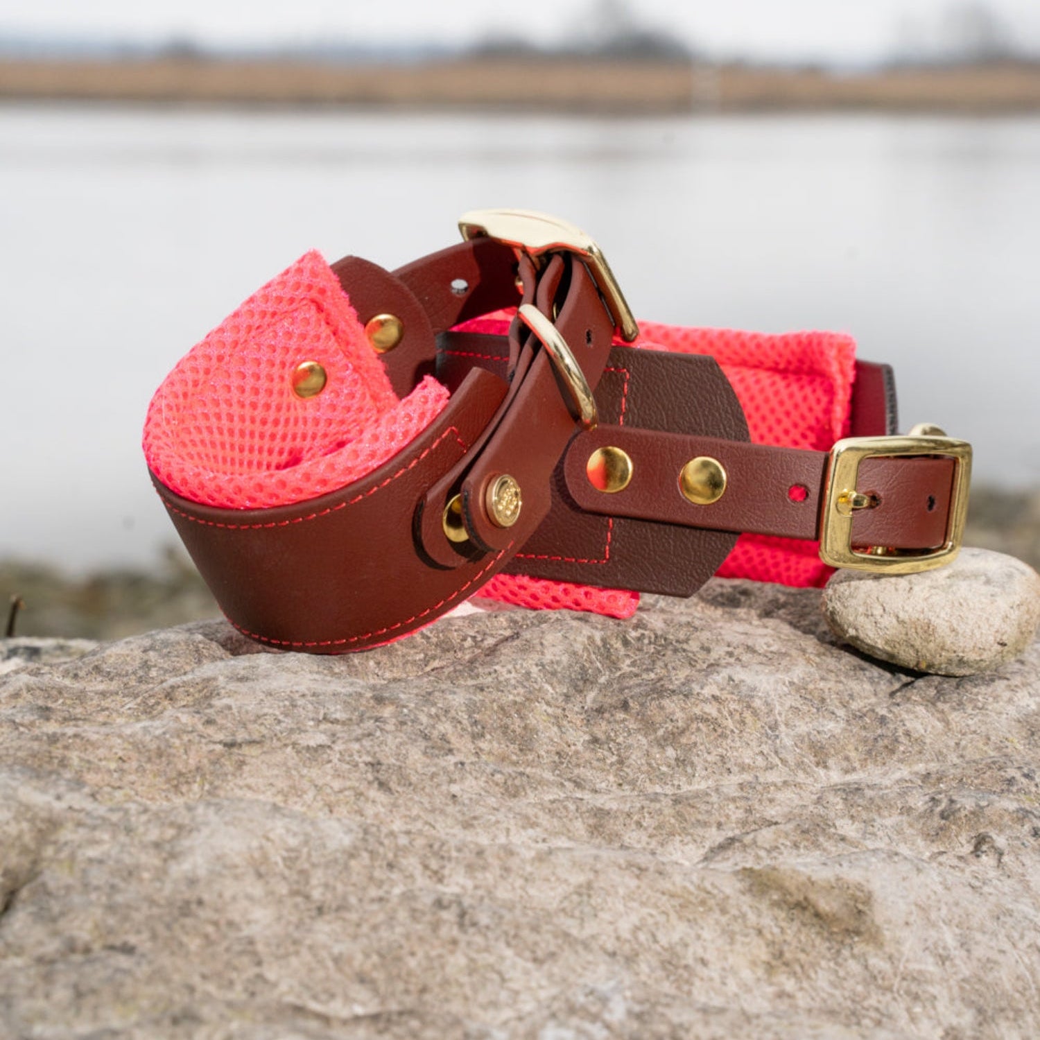 Windhundhalsband BioThane® mit Airmesh