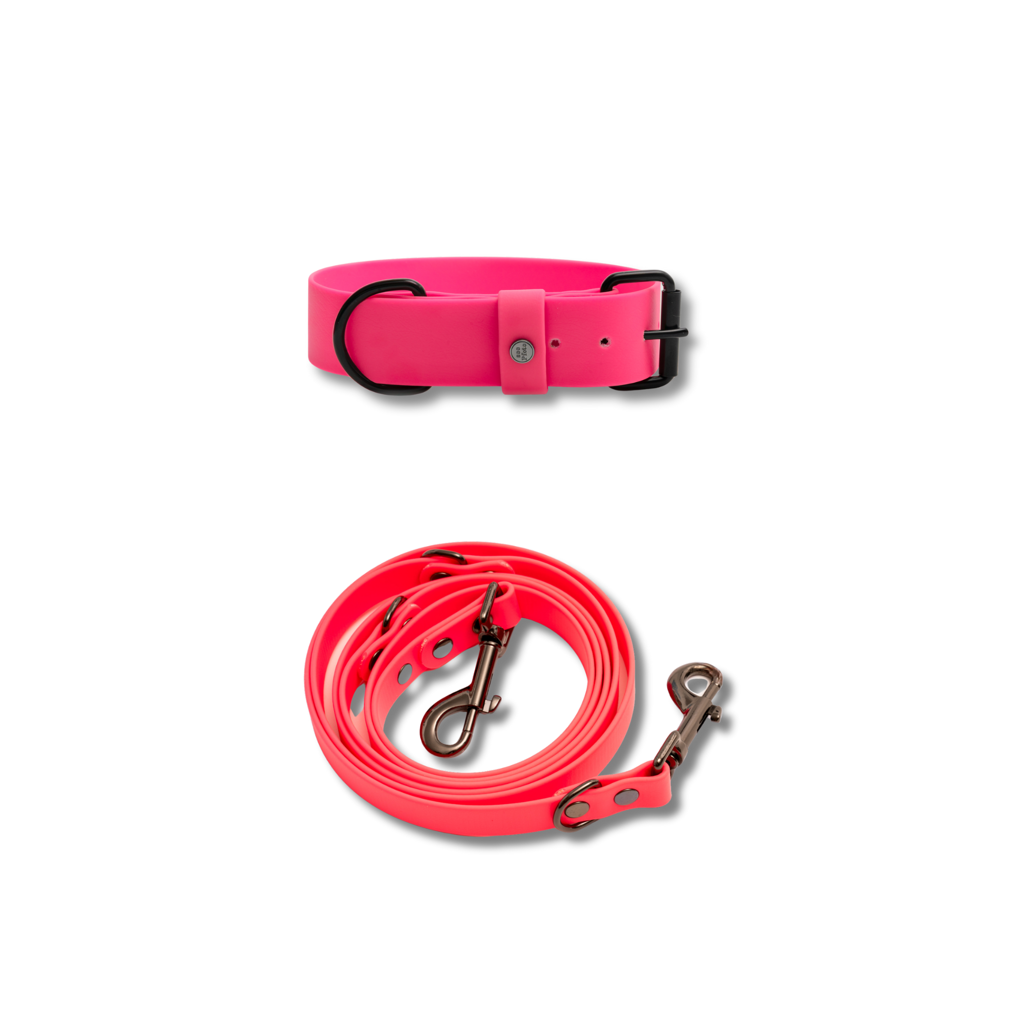 Hundehalsband &amp; Leine-Set, 38mm Neon